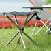 Augper Stainless Steel Telescopic Folding Stool Outdoor Folding Chair Portable Fishing Stool Camping Stool Camping Mazar