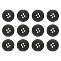 ButtonMode Military Spec Army Buttons BDU ACU OCP GI LE Police Tactical Cadet Uniform Button Set Includes 1-Dozen Buttons Measuring 19mm (3/4 Inch) Black 12-Buttons