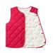 Wefuesd Toddler Children Kids Baby Boys Girls Winter Solid Coats Sleeveless Vest Jacket Outer Outwear Outfits Clothes Baby Girl Clothes Baby Boy Clothes Hot Pink 100