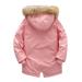 Wefuesd Boy s Winter Lined Coat Water-proof Fleece Thick Outerwear Girls Quilted Hooded Par-ka Jacket Winter Kids Pu-ffer Boys Coat&jacket Baby Boy Clothes Baby Clothes Pink 120