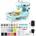 Mini Sewing Machine for Beginner Easy Automatic Sewing Machine with Extension Table Household Electric Portable Sewing Tool with Sewing Kit Small for All Age Kids or Adults