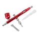 ZPSHYD Gravity Feed Dual Action Airbrush Metal Dual Action Gravity Feed Airbrush Gun 0.3mm Spray Art Paint Tattoo Nail Tool Kit(Red)