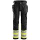 Snickers High-Vis Holster Pockets Cotton Trousers Class 1 - High Vis Yellow/Black - 92