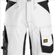 Snickers AllroundWork Stretch Loose Fit Work Shorts - White/Black - 50