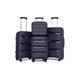 Kono Navy PP Hard Shell Suitcase, 14 Inch,One