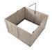 Grey Weathered Whelping Box for Dogs Puppies, 44" L X 44" W X 27" H, Large, Gray