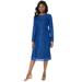 Plus Size Women's Lace Shift Dress by Jessica London in Dark Sapphire (Size 34)