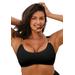 Plus Size Women's Chain Accent Underwire Bikini Top by Swimsuits For All in Black (Size 14)