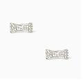 Kate Spade Jewelry | Kate Spade Ready Set Bow Pave Studs Earrings Silver Nwt | Color: Silver | Size: Os