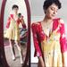 Free People Dresses | Free People Time On My Side Dress Mini Floral Wrap Red Yellow Crepe Tie Dye | Color: Red/Yellow | Size: M