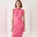 J. Crew Dresses | *Nwt J.Crew Ruffle-Trim Sheath Dress In Stretch Crepe, Size 8, Bp646 | Color: Pink | Size: 8