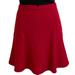 Anthropologie Skirts | Anthropologie Meadow Rue Womens Red Wool Flirty Flare Hem Skirt Size 10 | Color: Gray/Red | Size: 10