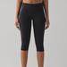 Lululemon Athletica Pants & Jumpsuits | Lululemon Reveal Crop 15" | Women's Size Small Black Active Leggings Mesh Yoga | Color: Black | Size: S