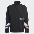 Adidas Jackets & Coats | Men’s Adidas Tricolor Polar Fleece 1/2 Zip Hoodie | Color: Black/White | Size: Xxl