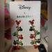 Disney Jewelry | Disney Baublebar Christmas Colored Gems Mickey Mouse Earrings | Color: Green/Red | Size: Os