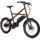 TechniBike UTY 7 by Cooper Bikes – 20 Zoll Ultrakompaktes, one size fits all, E-Bike mit Stahlrahmen, Shimano Nexus 7-Gang Nabenschaltung, Shimano Akku 504 WH, Root Beer