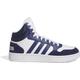 adidas Herren Hoops 3.0 Mid Lifestyle Basketball Classic Vintage Shoes Sneaker, Cloud White/Dark Blue/Dark Blue, 48 2/3 EU