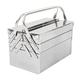 Cantilever Tool Box, Stainless Steel Folding Storage Box with 3 Layer 5 Tray MultiFunction Tool Organizer, Fold Out Organizer Storage with Handle for Maintenance Storage (460)