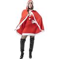 Funidelia | Christmas woman costume with cape for women Miss Santa, Christmas, Christmas woman - costume for adults & disguise for parties, carnival & Halloween - size M - red