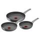 Tefal Renew On C4279132 Set of 3 Frying Pans 20/24/28 cm, Induction, Ceramic Non-Stick Coating, Thermo-Signal Cooking Indicator, Eco-Design, Healthy Cooking, Made in France