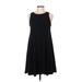 Old Navy Casual Dress - A-Line: Black Solid Dresses - Women's Size Medium