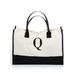 Tote Bag: White Color Block Bags