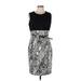 Tiana B. Casual Dress - Sheath: Black Jacquard Dresses - Women's Size 10