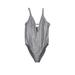 Divided by H&M Bodysuit: Gray Tops - Women's Size X-Small