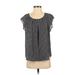 LC Lauren Conrad Sleeveless Blouse: Black Print Tops - Women's Size Medium