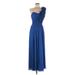 Bee Darlin Cocktail Dress - Formal: Blue Dresses - New - Women's Size 7