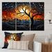 Design Art African American Art Soulful I - African American Canvas Prints Set Metal in Black/Blue/Orange | 32 H x 48 W x 1 D in | Wayfair