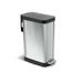 GLAD™ 12 Gallons Stainless Steel Step On Trash Can Stainless Steel in Black | Wayfair GLD-74532