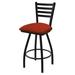 Holland Bar Stool Jackie 25" Swivel Bar Stool Upholstered/Metal in Red/Blue/Black | Wayfair X41025BW021