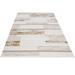 Yellow 100 x 63 x 0.4 in Area Rug - Lofy Casayer Gold Striped Acrylic Machine Made Area Rug Bs-Lxs-Dizayn-1070 | 100 H x 63 W x 0.4 D in | Wayfair