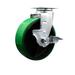 Service Caster Polyurethane Roller Bearing Caster w/ Brake | 7.5 H x 12 W x 12 D in | Wayfair SCC-20S620-PUR-GB-TLB