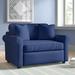 Convertible Chair - Sand & Stable™ Warrington 54" Wide Convertible Chair Fabric in Black/Brown | Wayfair 12B53AF562A24A0AB24208E576186C49