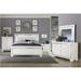 Orren Ellis Jaylun King Upholstered Platform 5 Piece Bedroom Set Upholstered in White | 60 H x 84 W x 88.5 D in | Wayfair