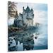 Ivy Bronx Castles Dreamy Reflections IV - Cityscapes Metal Wall Decor Metal in Blue/Gray | 20 H x 12 W x 1 D in | Wayfair