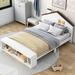 Harper Orchard Lutjens Full/Double Storage Panel Headboard Bed in White | Wayfair 61FF3E43CE7F42F2BA9D24BF10F89F5F
