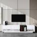 Latitude Run® Jadus TV Stand for TVs up to 78" Wood in White | 16.5 H x 74.8 W x 15.7 D in | Wayfair B7918F003C314C0D90987691A2211E7B