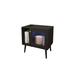 George Oliver Kamrudeen Nightstand Wood in Black/Brown | 23.62 H x 23.62 W x 15.74 D in | Wayfair 12CB8EBD01CE484BAA19CB8DEFC770CA