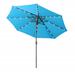 Arlmont & Co. Roderic 106.3" Lighted Market Umbrella, Steel | 91.8 H x 106.3 W x 106.3 D in | Wayfair AF6609540C00475AACFB6460EC869C83