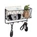 17 Stories Syreniti Metal Wall Organizer Metal in Black | 5.11 H x 11.02 W x 2.55 D in | Wayfair 2722DDC6B4B44869803AF5CBE0250C6D