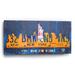 Winston Porter New York City Skyline On Plastic/Acrylic by Design Turnpike Print Plastic/Acrylic in White | 24 H x 48 W x 0.2 D in | Wayfair