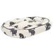 Tucker Murphy Pet™ Cotton Pet Bed Polyester/Cotton in Gray/White | 6 H x 24 W x 16 D in | Wayfair A62305DB0DF14853AC75106951FB6170