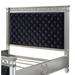 Rosdorf Park Kesean Velvet Headboard Upholstered/Velvet in Black | 68 W in | Wayfair C8B8FE49BC9B4943AC9F34FCF9D13A53
