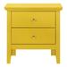 Red Barrel Studio® Devanti 2 - Drawer Nightstand, Wood in Yellow | 24 H x 24 W x 16 D in | Wayfair D6707FBD8D6D45BEB79D6F124EBCA386