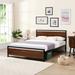 17 Stories Stepehen Bed in Brown | 38.1 H x 76.9 W x 55.9 D in | Wayfair FB7F474B853941AEA8DB995D292AA2BB