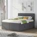 Winston Porter Naven Panel Headboard Bed Upholstered/Linen in Gray | 41.3 H x 60.6 W x 81.9 D in | Wayfair B531F59DD4A74BA6A17F7A59092672A9