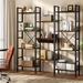 17 Stories 71.6" H x 57.8"W Etagere Bookcase in Brown | 71.6 H x 57.8 W x 11.8 D in | Wayfair 6646514D6D1548599C624EF950C9BA03